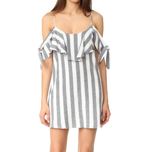 MISA Los Angeles Dresses & Skirts - MISA Los Angeles Blue / White Nicolette Dress